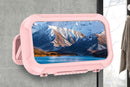 Waterproof Anti-Fog Rotating Shower Phone Holder for Bathroom-Light Pink