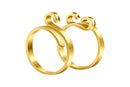 2Pcs Knitting Crochet Loop Ring for Fingers 2Pcs Knitting Yarn Guide Finger Holder-Style 1