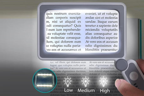 5x Magnifier Magnifying Glass With 10 LEDs Light Reading Gifts For Elderly For Book Christmas Birthday Gifts