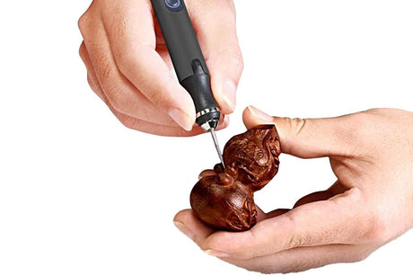 Electric Micro Engraver Pen DIY Engraving Tool Kit Cordless Portable Rechargeable Engraving Pen-Black