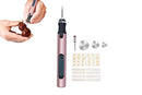 Electric Micro Engraver Pen DIY Engraving Tool Kit Cordless Portable Rechargeable Engraving Pen-Pink