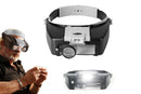Head Mount Magnifying Glasses With LED Light For Jewelry Arts Crafts And Close Work-Gray