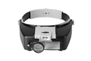 Head Mount Magnifying Glasses With LED Light For Jewelry Arts Crafts And Close Work-Gray