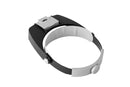 Head Mount Magnifying Glasses With LED Light For Jewelry Arts Crafts And Close Work-Gray