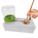 Paint Brush Rinser Running Water Cycle Paintbrush Paint Cleaning Tools for Acrylic Watercolor -Green