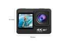 4K Action Camera Waterproof Underwater Camera with Remote Contro