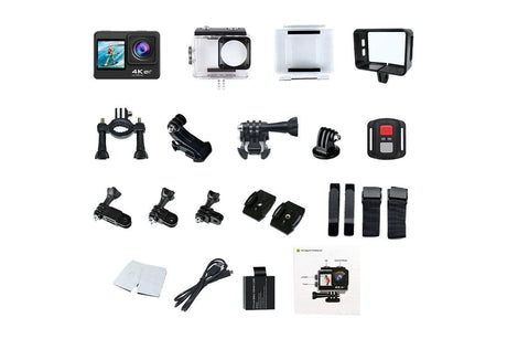 4K Action Camera Waterproof Underwater Camera with Remote Contro