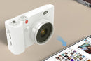 4K Digital Camera 64MP Vlogging Camera with 180-degree Flip Screen 16X Digital Zoom -White