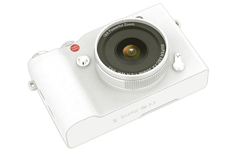 4K Digital Camera 64MP Vlogging Camera with 180-degree Flip Screen 16X Digital Zoom -White