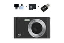4K HD Digital Camera With 32G Memory Card-Black