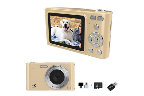 4K HD Digital Camera With 32G Memory Card-Black
