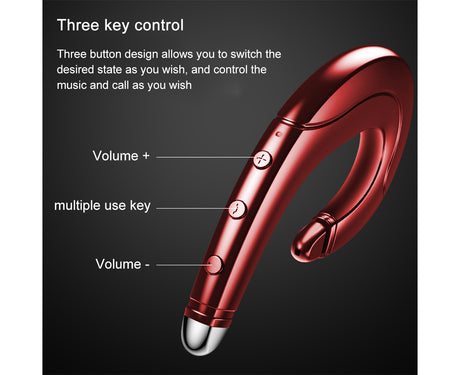 True Wireless Bluetooth Invisible Single Earbud with Microphone
