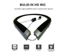 Bluetooth Headphone,Wireless Neckband Headset with Retractable Earbuds