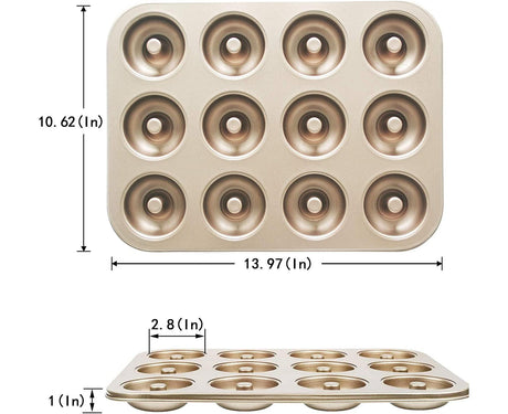 Mini Donut Pan - Nonstick 6 Cavity - Carbon Steel