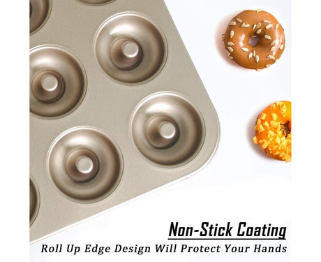 Mini Donut Pan - Nonstick 6 Cavity - Carbon Steel