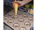 Mini Donut Pan - Nonstick 6 Cavity - Carbon Steel