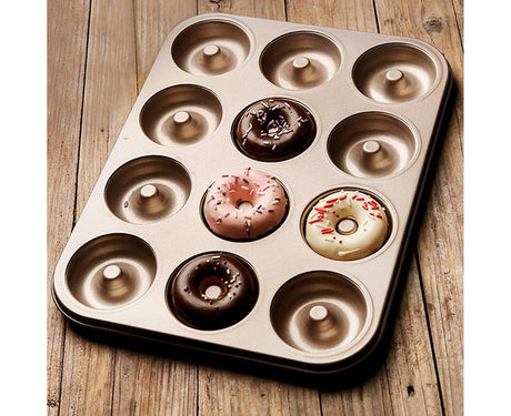 Mini Donut Pan - Nonstick 6 Cavity - Carbon Steel