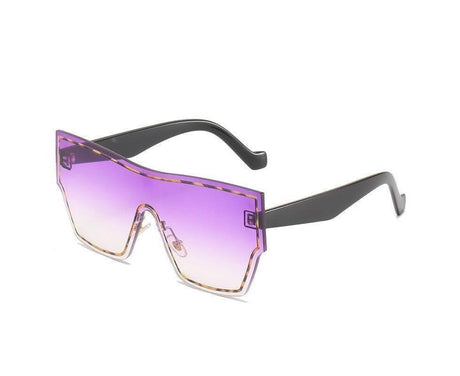 New Fashion One-piece Sunglasses Women Classic Big Frame Retro Punk Style Glasses Men's Sunscreen Eyeglasses Eyewear UV400