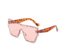 New Fashion One-piece Sunglasses Women Classic Big Frame Retro Punk Style Glasses Men's Sunscreen Eyeglasses Eyewear UV400