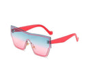 New Fashion One-piece Sunglasses Women Classic Big Frame Retro Punk Style Glasses Men's Sunscreen Eyeglasses Eyewear UV400
