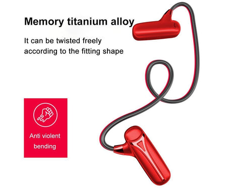Open Ear Wireless Bone Conduction Headphones with Bluetooth Microphone