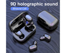 True Wireless Earbuds - Stereo Sound - Sports Bluetooth 5.0 - Black