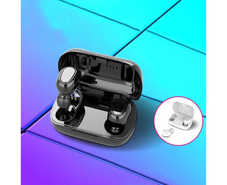 True Wireless Earbuds - Stereo Sound - Sports Bluetooth 5.0 - Black