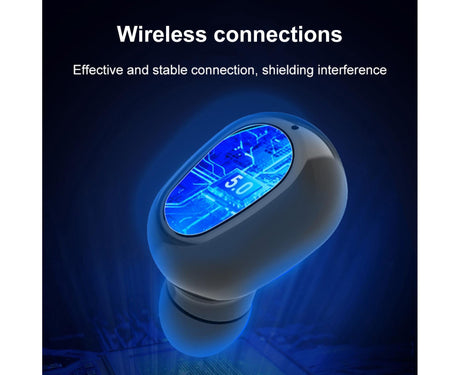 True Wireless Earbuds - Stereo Sound - Sports Bluetooth 5.0 - Black