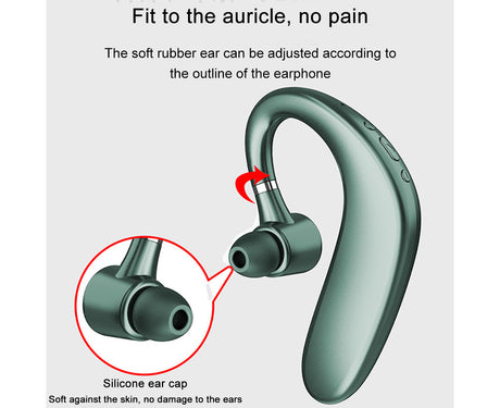 Wireless Bluetooth Earpiece V5.0 35 Hrs Talktime Hands-Free Earphones.