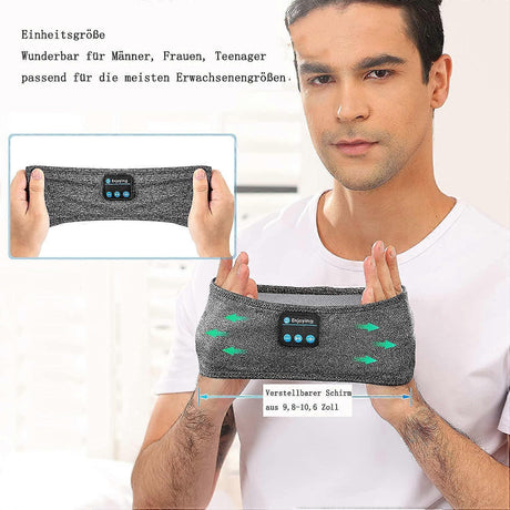 Sleep Headphones Wireless Bluetooth Sports Headband Headphones with Ultra-thin HD Stereo Speakers