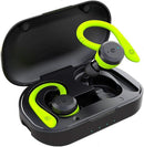 Sport In-Ear TWS Headphone True Wireless Bluetooth 5.0 Sports Earbuds, IPX7 Waterproof Stereo Sound, Built-in Mic Earphones Green
