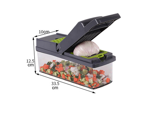 Vegetable Slicer, Onion Mincer Chopper, Vegetable Chopper, Cutter, Dicer, Egg Slicer with Container