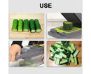 Vegetable Slicer, Onion Mincer Chopper, Vegetable Chopper, Cutter, Dicer, Egg Slicer with Container