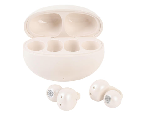 Language Translator Earbuds 144 Languages Bluetooth 5.49 Noise Cancellation Wireless Long Battery Life Translation Earphone in Real Time Milky White