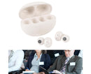 Language Translator Earbuds 144 Languages Bluetooth 5.49 Noise Cancellation Wireless Long Battery Life Translation Earphone in Real Time Milky White