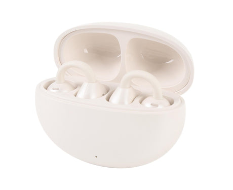 Language Translator Earbuds 144 Languages Bluetooth 5.49 Noise Cancellation Wireless Long Battery Life Translation Earphone in Real Time Milky White