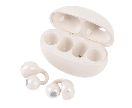 Language Translator Earbuds 144 Languages Bluetooth 5.49 Noise Cancellation Wireless Long Battery Life Translation Earphone in Real Time Milky White