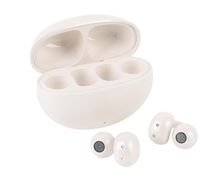 Language Translator Earbuds 144 Languages Bluetooth 5.49 Noise Cancellation Wireless Long Battery Life Translation Earphone in Real Time Milky White
