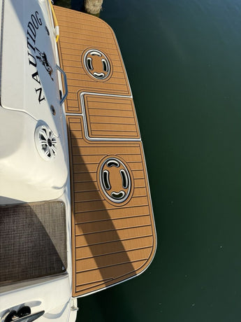Sea Ray 310 Sundancer Swim Platform Pad Boat EVA Foam Faux Teak Deck Floor Mat SeaDek MarineMat Gatorstep Style Self Adhesive