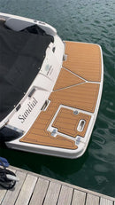 2016 Regal 1900 ES Swim Platform Cockpit Pad Boat EVA Foam Faux Teak Deck Floor Mat Seadek MarineMat Gatorstep Style Self Adhesive