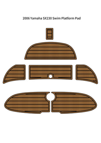 2006 & Earlier Yamaha SX230 Swim Platform Pad Boat EVA Foam Teak Deck Floor Mat SeaDek MarineMat Gatorstep Style Self Adhesive