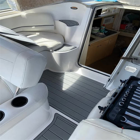 2000 Bayliner 2855 Swim Platform Cockpit Boat EVA Faux Foam Teak Deck Floor Pad