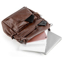 Brown Fashionable Large-Capacity Women's Backpack - Waterproof, Durable, High-Quality PU Leather - Travel Backpack - Vintage-Style PU Leather Backpack