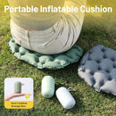 Portable Outdoor Inflatable Seat Cushion, Multi-Functional Inflatable Storage Box and Seat Cushion Combo, Portable Folding Seat Cushion for Camping and Travel, Portable Push-to-Inflate Cushion - Gray