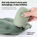Portable Outdoor Inflatable Seat Cushion, Multi-Functional Inflatable Storage Box and Seat Cushion Combo, Portable Folding Seat Cushion for Camping and Travel, Portable Push-to-Inflate Cushion - Olive Green
