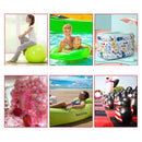 Portable foot-operated air pump, dual-port pump for both inflation and deflation, universal pump for balloons, swim rings, and inflatable toys, versatile air pump for parties and swimming gear, 95cm hose