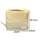 Portable Multi-Functional Toiletry Bag, Stand-Up Large-Capacity Storage Bag for Makeup Brushes, Cosmetics, and Toiletries, Jinbu Multi-Compartment Storage Bag - Yellow