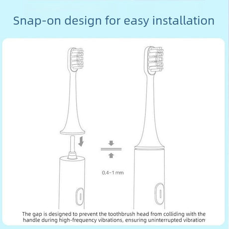 Compatible with replacement brush heads for multiple models of rotary electric toothbrushes. Choose from 5 styles with different functions. High-density, rounded soft-bristle universal brush head set—5-piece set