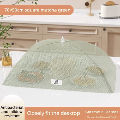 Foldable Mosquito-Proof Food Cover, Household Fly Screen, Fine-Mesh Breathable Dining Table Cover - Square