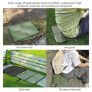 Portable Folding Outdoor Seat Cushion, Portable Insulated Seat Cushion for Camping, Picnics, and Hiking - Black